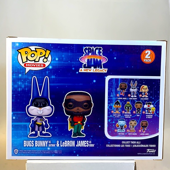 Funko Pop Space Jam 2 Bugs Bunny and LeBron James - Picture 2 of 6